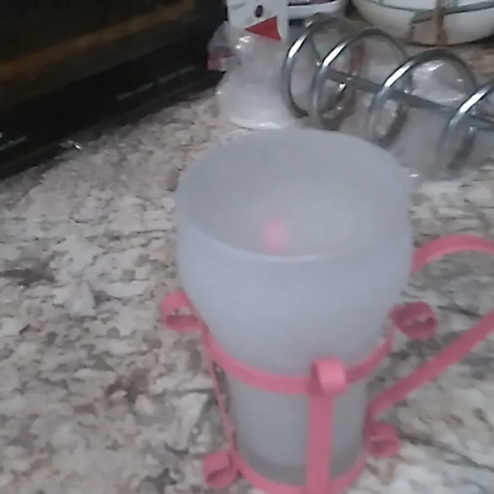 Set of Four Frosted Soda Glasses